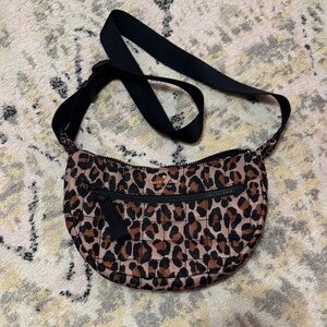 Kate Spade Black and Brown Leopard Crossbody Bag